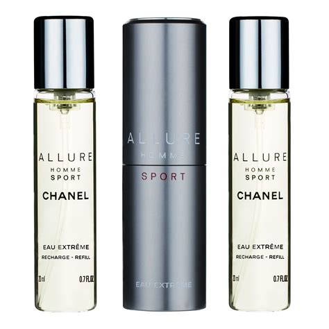 chanel allure homme sport travel refills 20 ml|chanel allure homme sport sale.